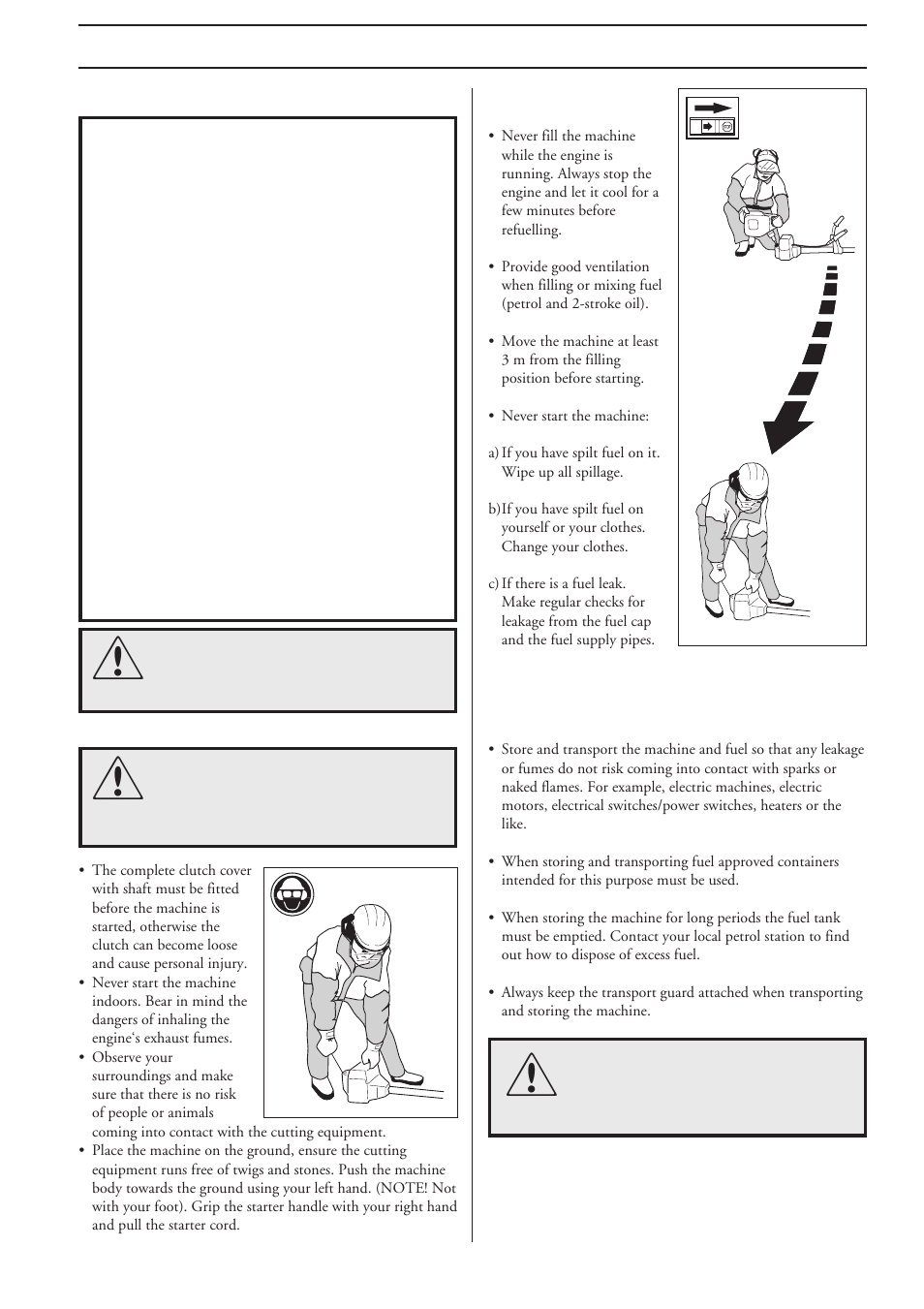 Safety instructions, General safety instructions | Husqvarna 232R User Manual | Page 9 / 30