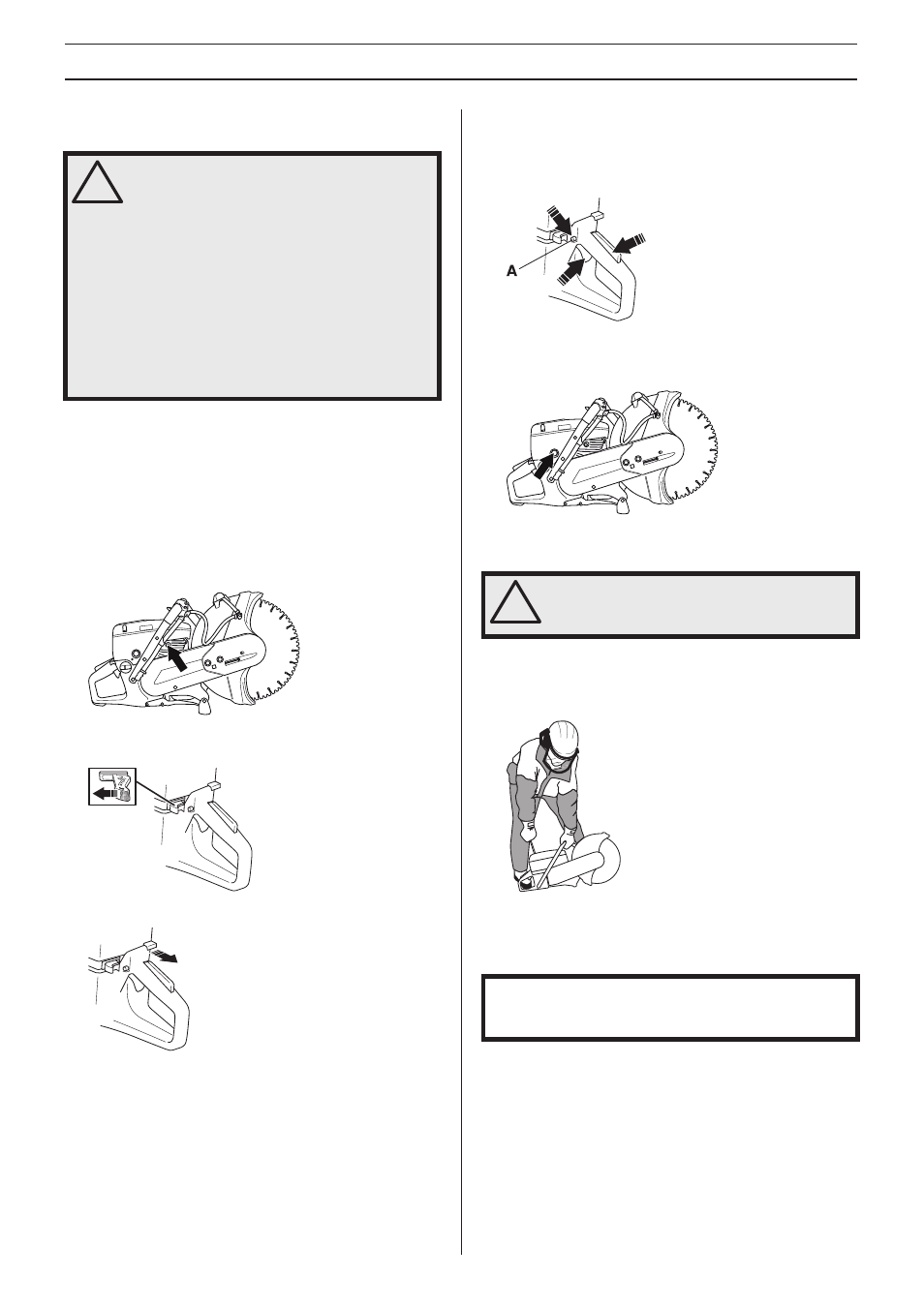 Before starting, Starting, Starting and stopping | Husqvarna Cut-n-Break K 760 User Manual | Page 16 / 28