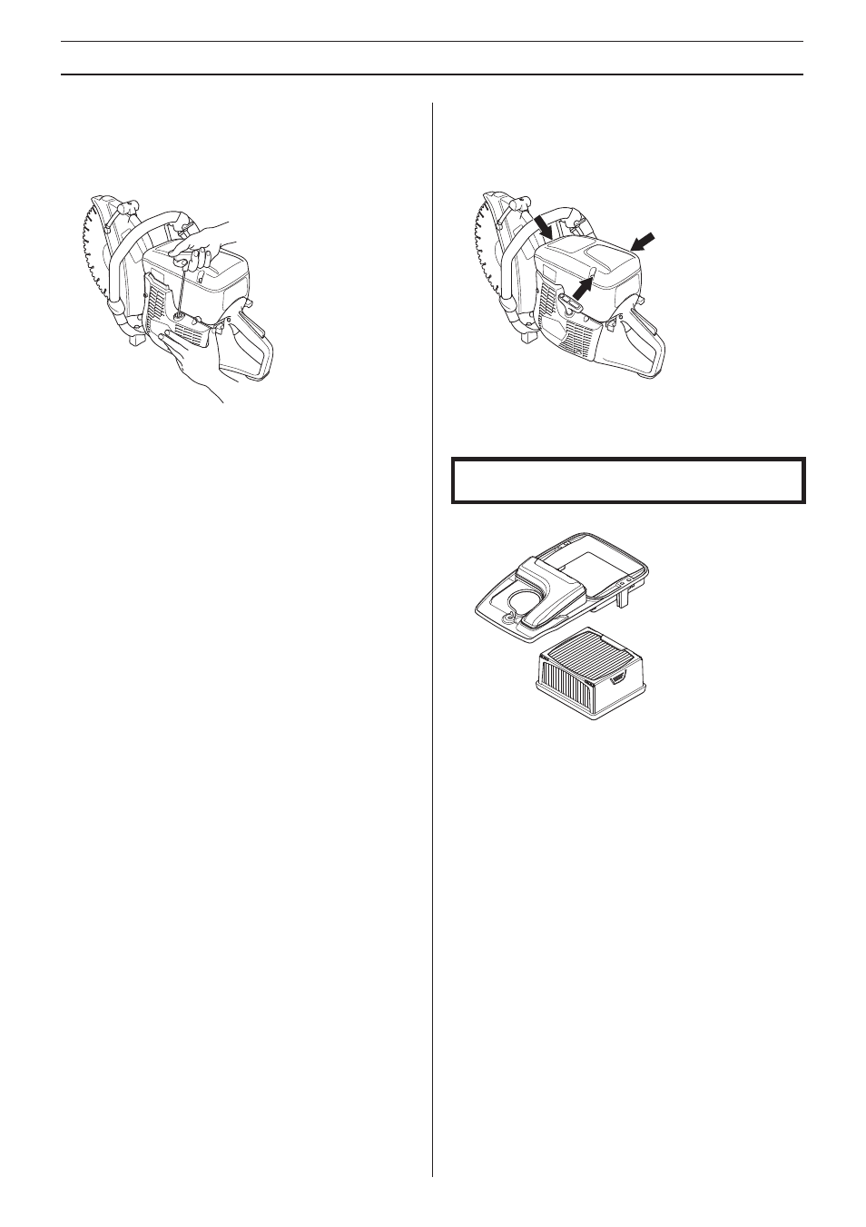 Fuel system, Air filter, Drive gear, clutch | Maintenance | Husqvarna Cut-n-Break K 760 User Manual | Page 22 / 28