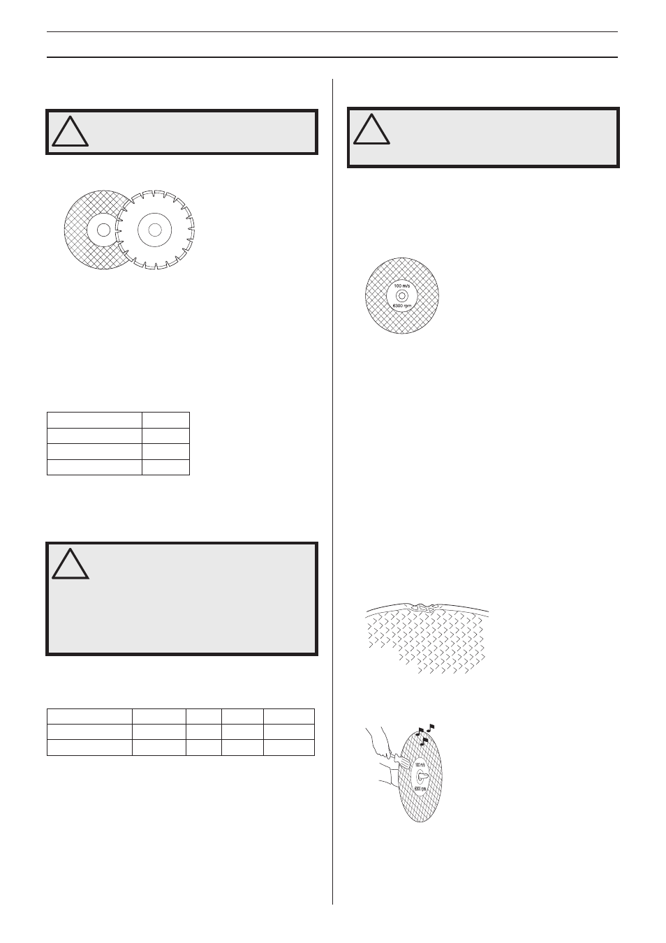 General, Suitable cutting blades, Cutting blades for different materials | Hand-held, high-speed machines, Blade vibration, Abrasive blades, Cutting blades | Husqvarna Cut-n-Break K 760 User Manual | Page 8 / 28