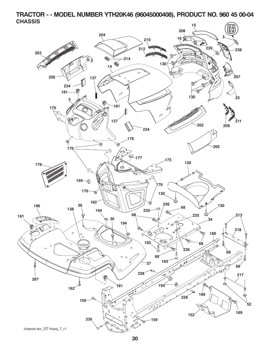Chassis | Husqvarna 532 42 20-50_R1 User Manual | Page 30 / 45