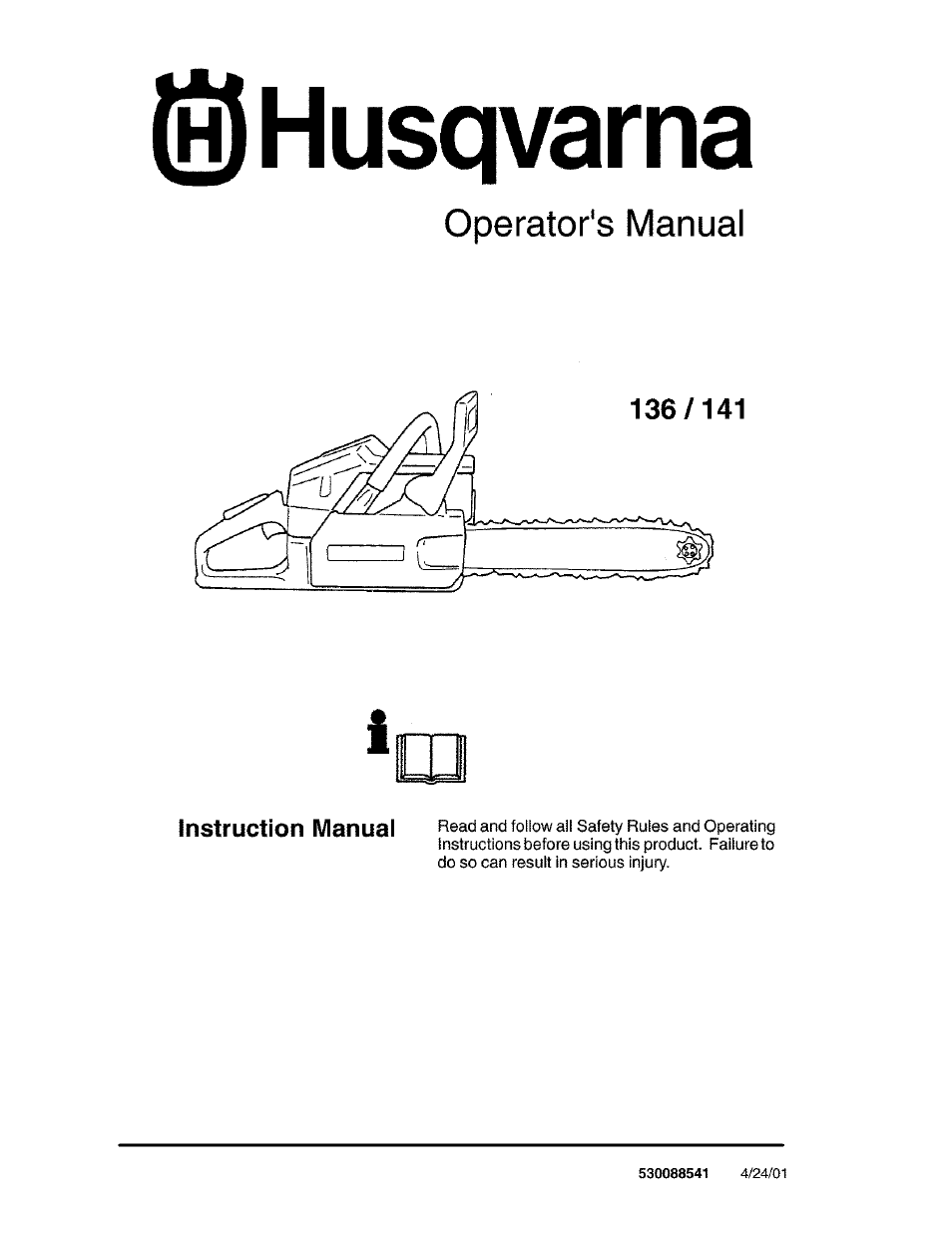 Husqvarna 141 EN User Manual | 18 pages