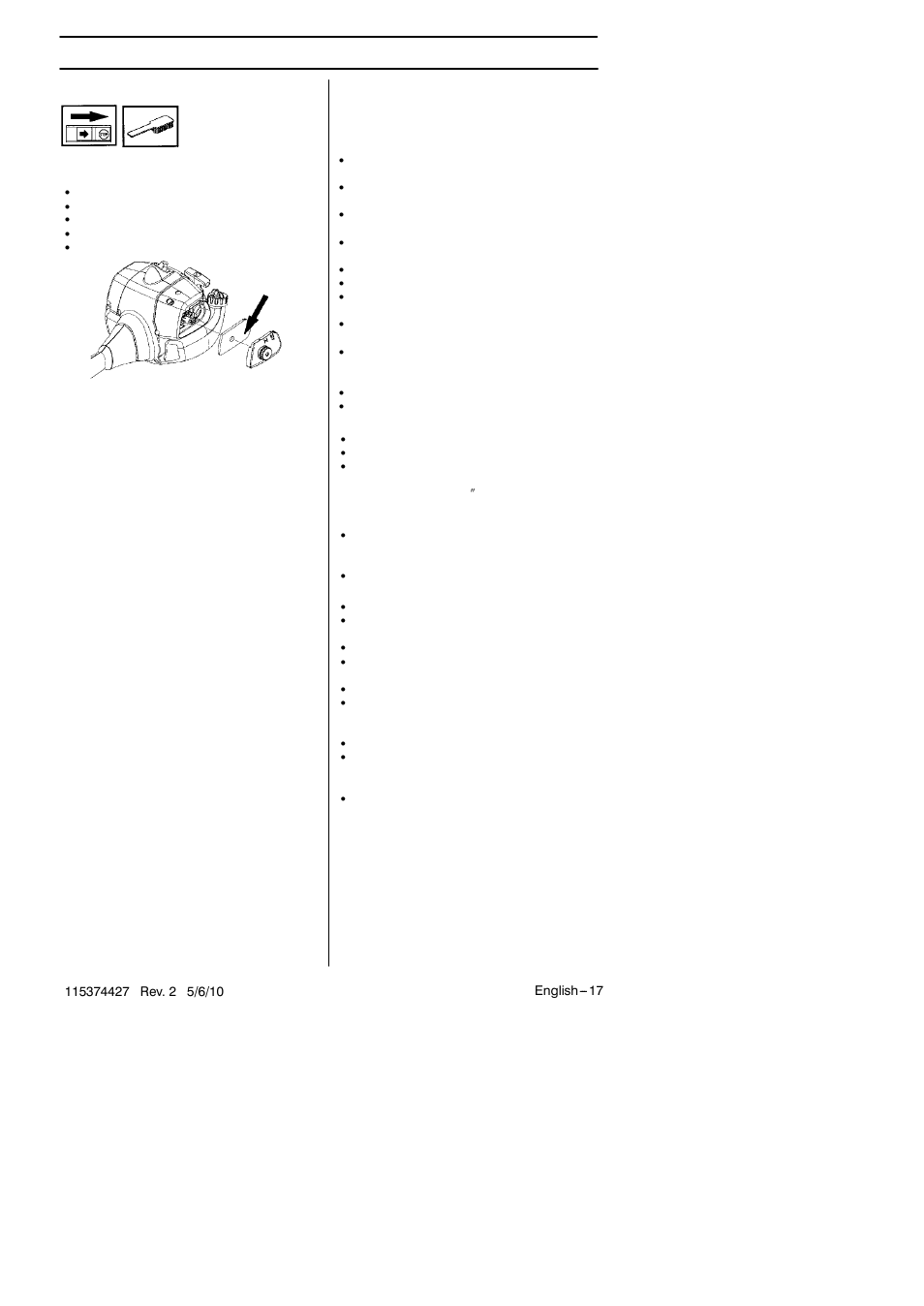 Maintenance, Air filter, Maintenance schedule | Husqvarna 124C User Manual | Page 17 / 68