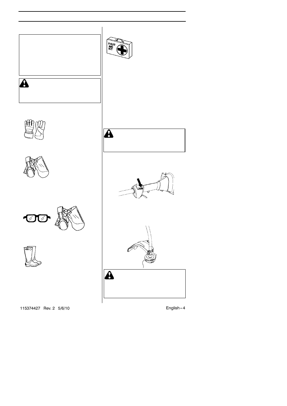 Safety instructions | Husqvarna 124C User Manual | Page 4 / 68