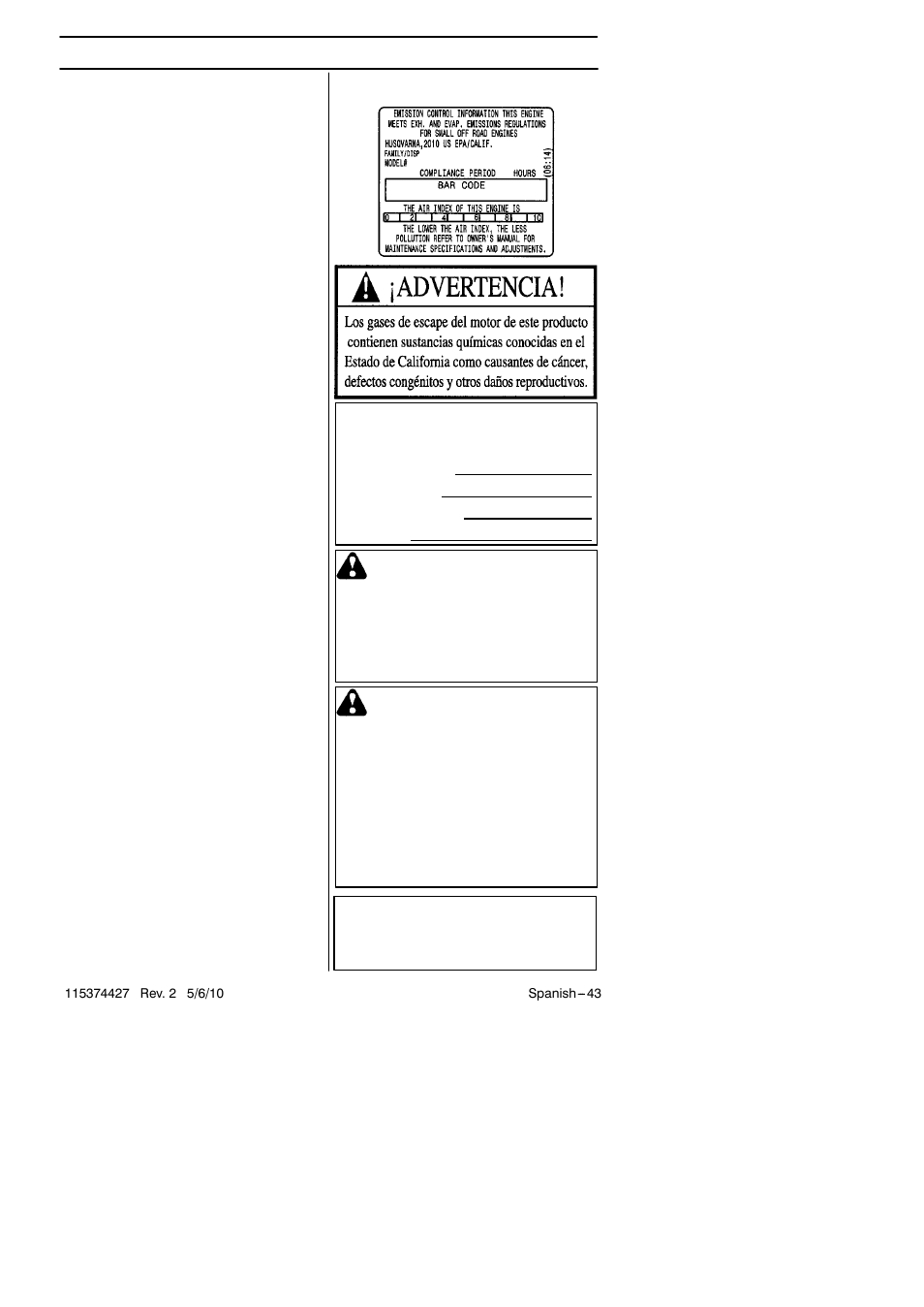 Husqvarna 124C User Manual | Page 43 / 68