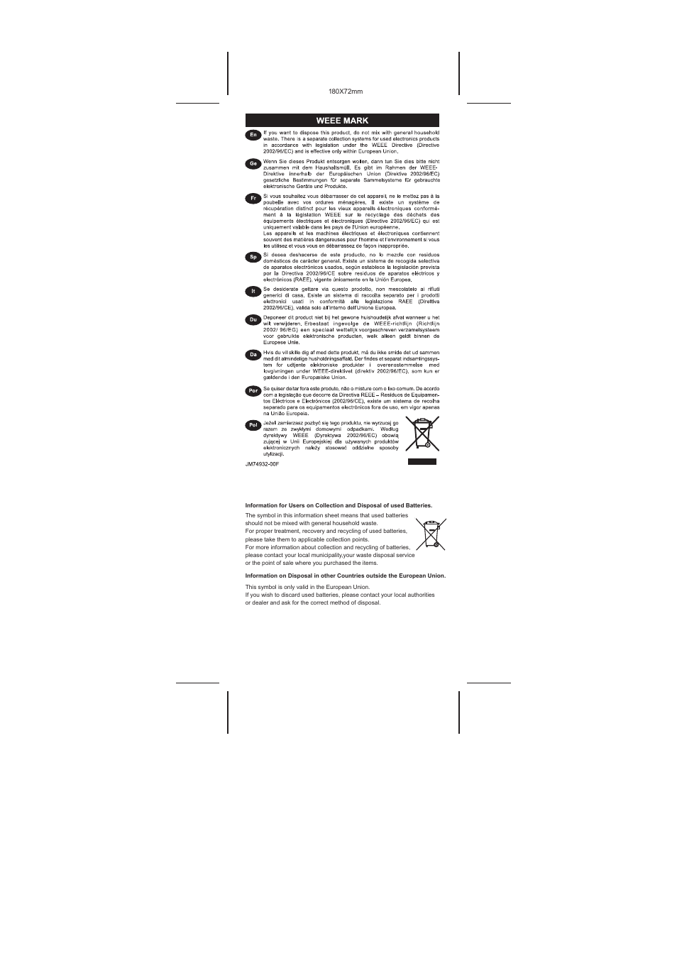 CITIZEN SDC-805BN User Manual | Page 16 / 16