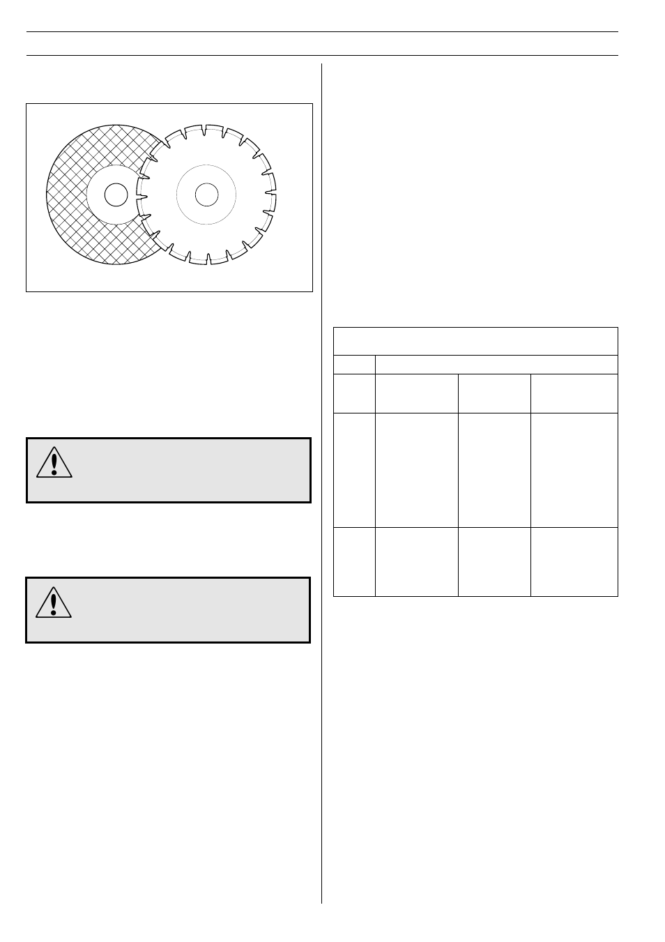 Safety instructions, Cutting discs and blades, Abrasive discs | Husqvarna 268K User Manual | Page 10 / 24