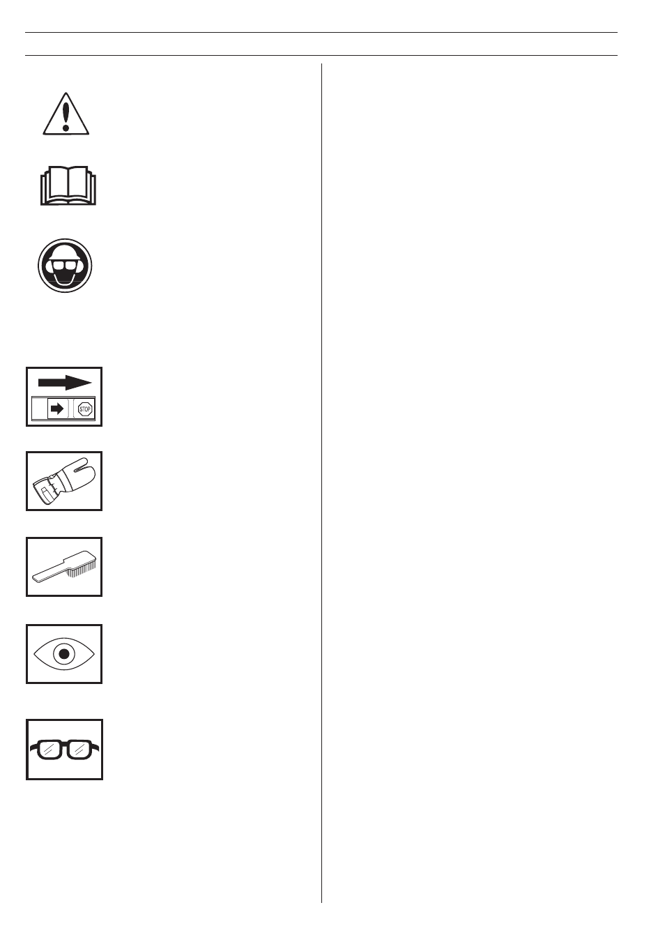 Symbol explanation, Symbols on the power cutter, Symbols in the operator's manual | Husqvarna 268K User Manual | Page 2 / 24