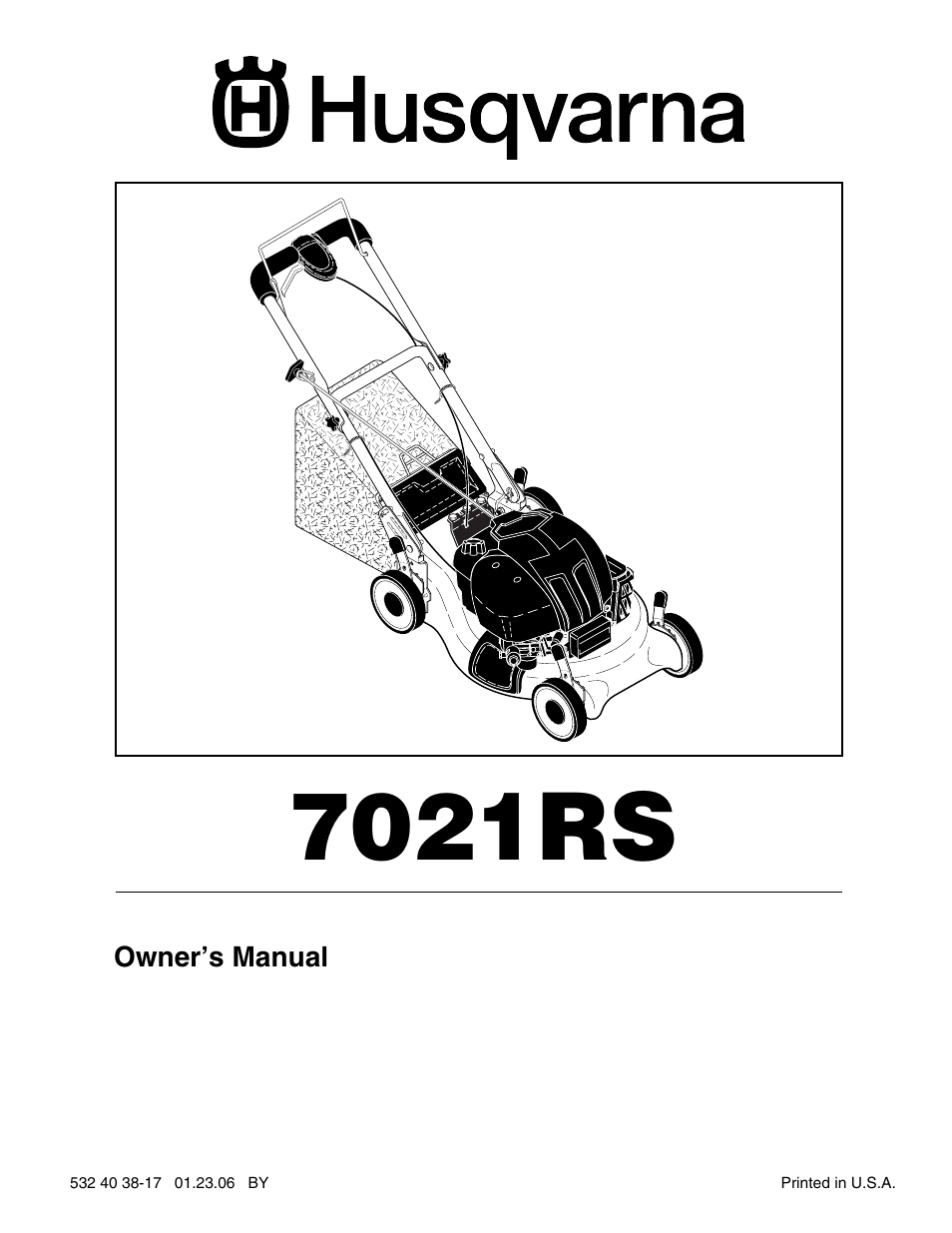 Husqvarna 7021RS User Manual | 22 pages