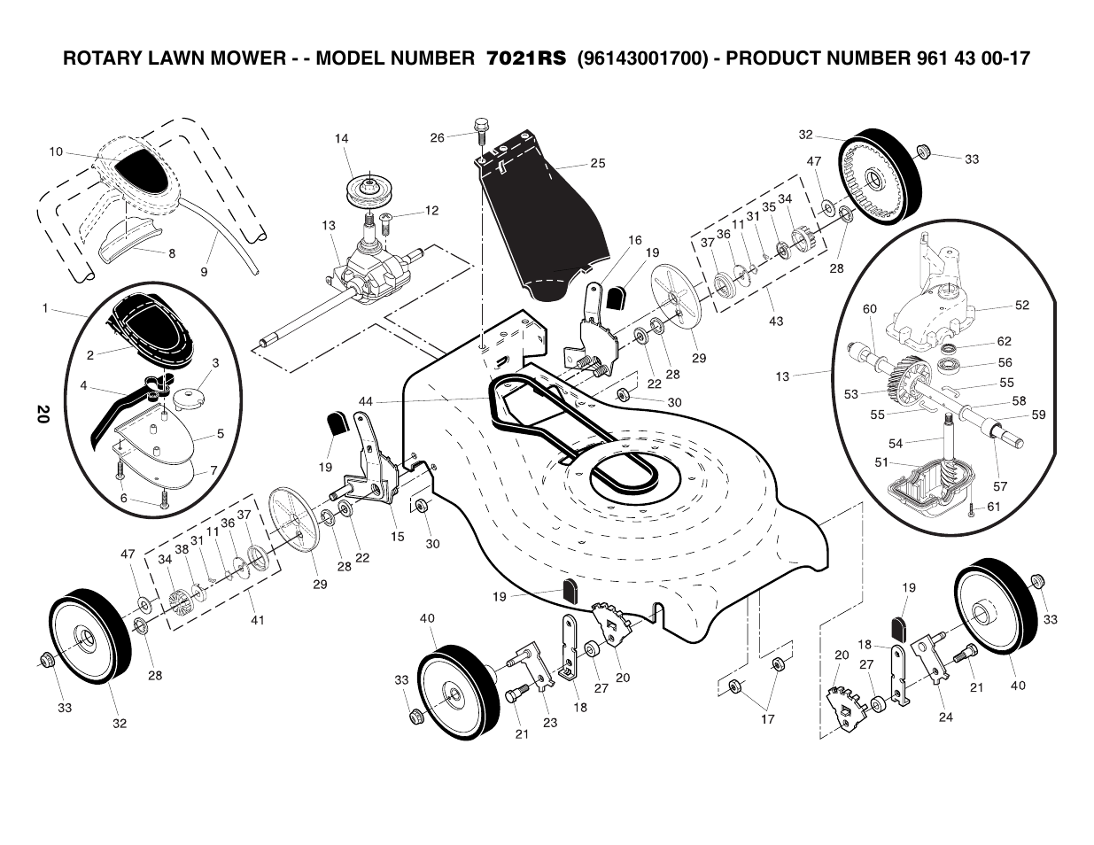 Husqvarna 7021RS User Manual | Page 20 / 22