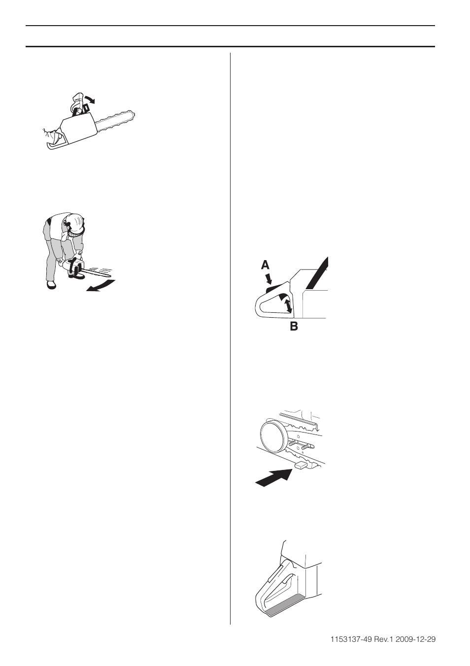 Throttle lockout, Chain catcher, Right hand guard | General safety precautions | Husqvarna 460 Rancher User Manual | Page 10 / 132