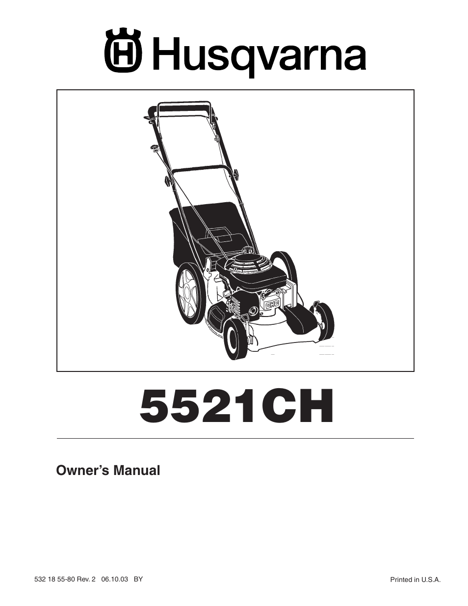 Husqvarna 5521CH User Manual | 20 pages