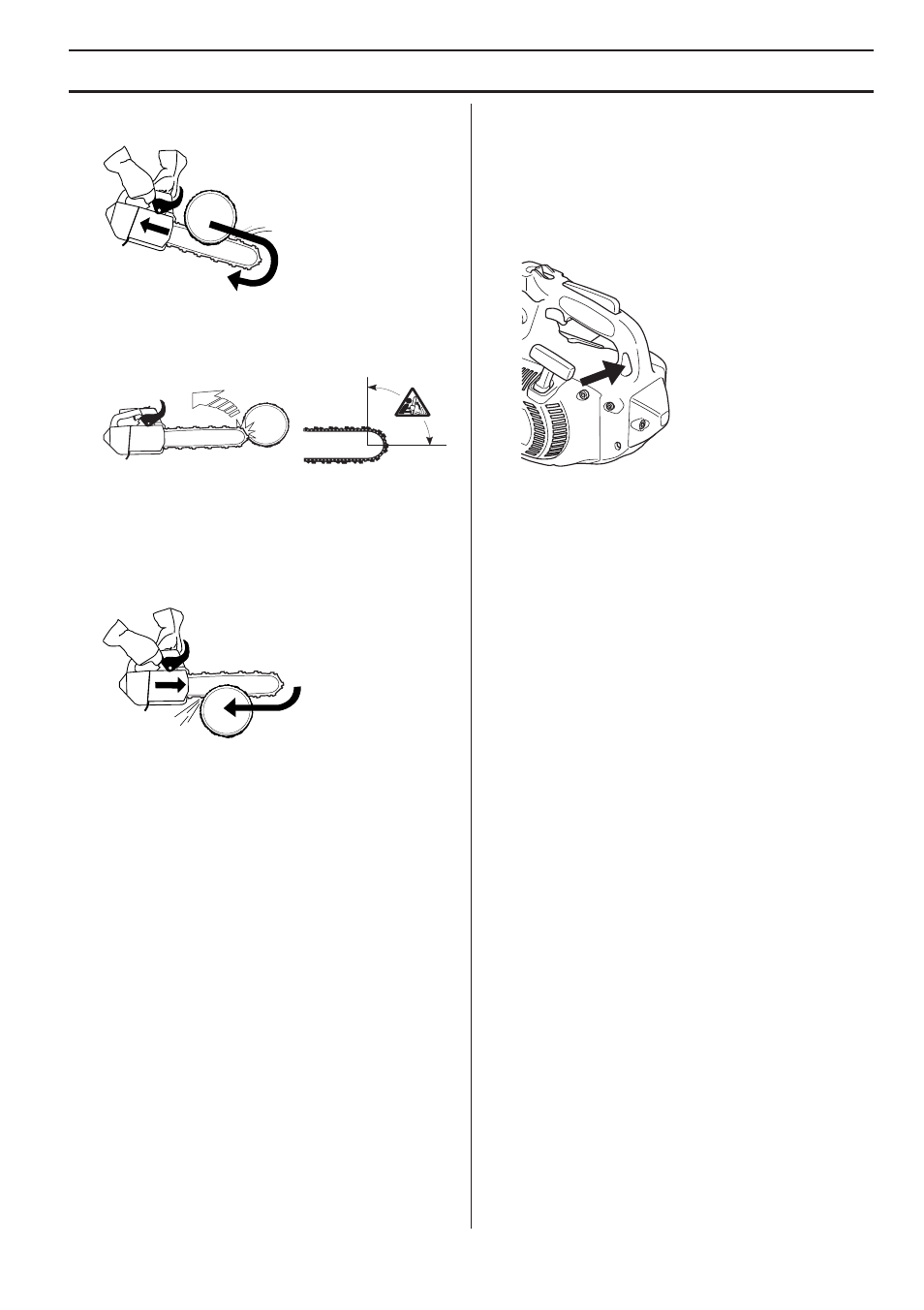 Working techniques | Husqvarna 338XPT User Manual | Page 23 / 44