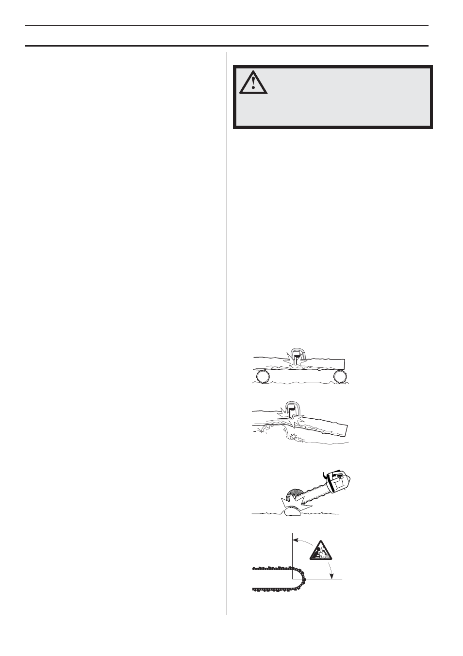 Basic cutting technique, Working techniques | Husqvarna 338XPT User Manual | Page 24 / 44