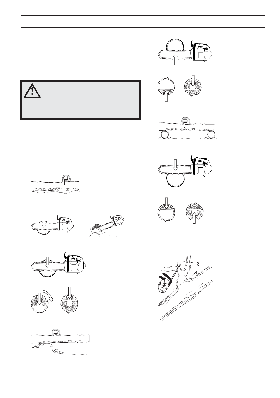 Working techniques | Husqvarna 338XPT User Manual | Page 25 / 44