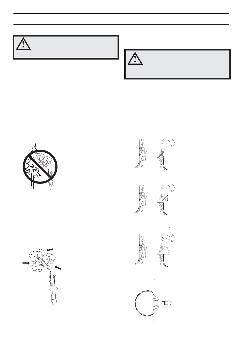 Felling technique for tree tops, Working techniques | Husqvarna 338XPT User Manual | Page 26 / 44