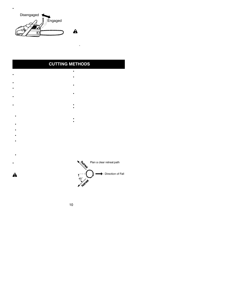 Cutting methods | Husqvarna 141 User Manual | Page 10 / 18