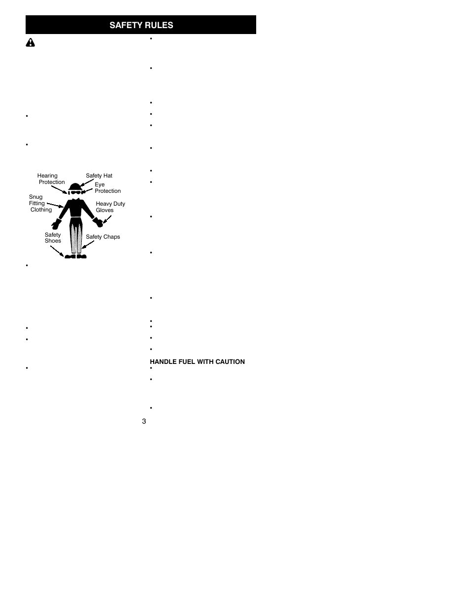 Safety rules | Husqvarna 141 User Manual | Page 3 / 18