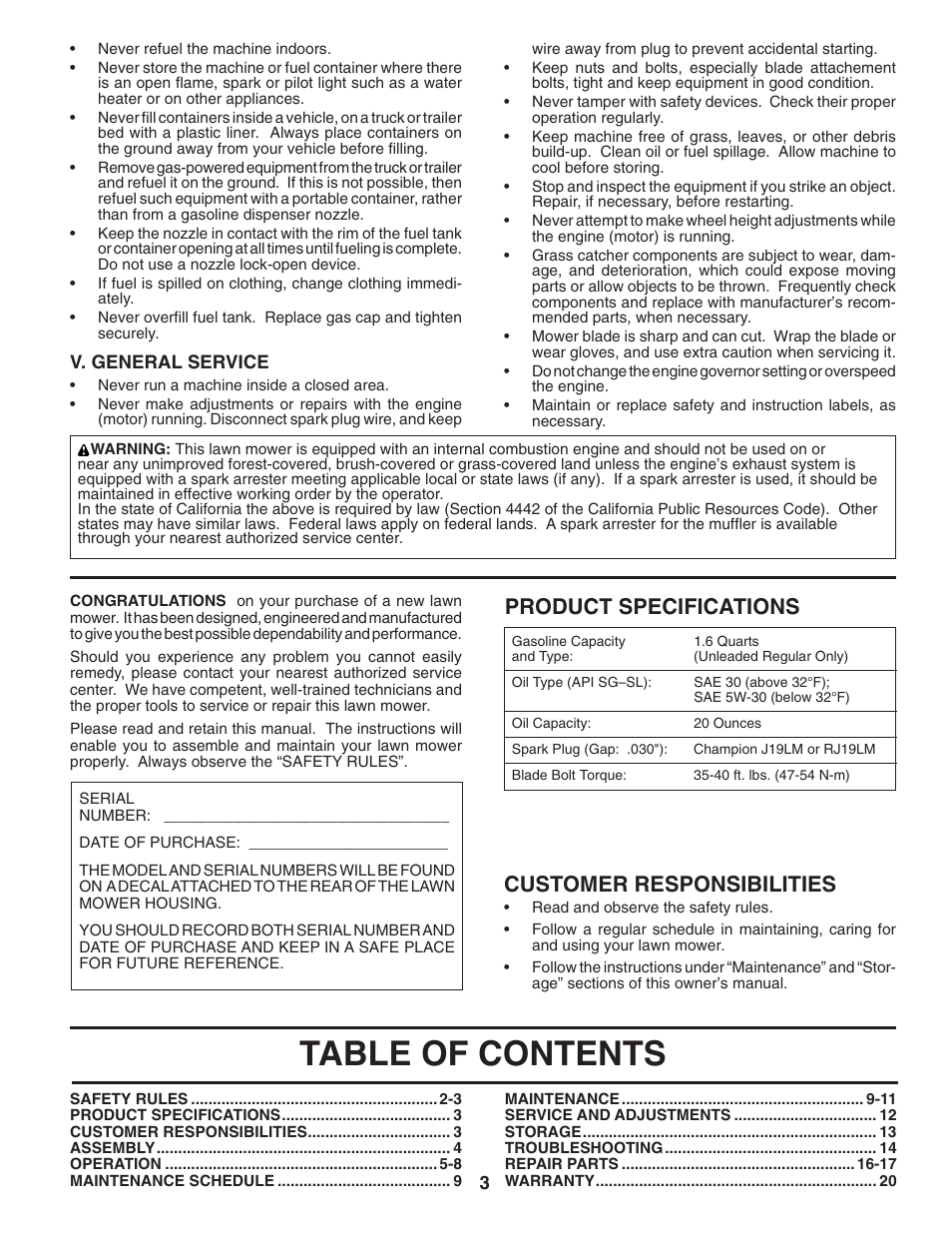 Husqvarna 6521CM User Manual | Page 3 / 18