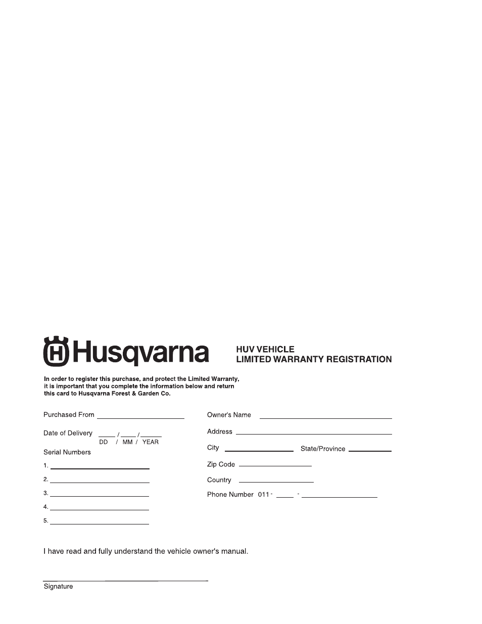 Husqvarna HUV4213 User Manual | Page 44 / 46