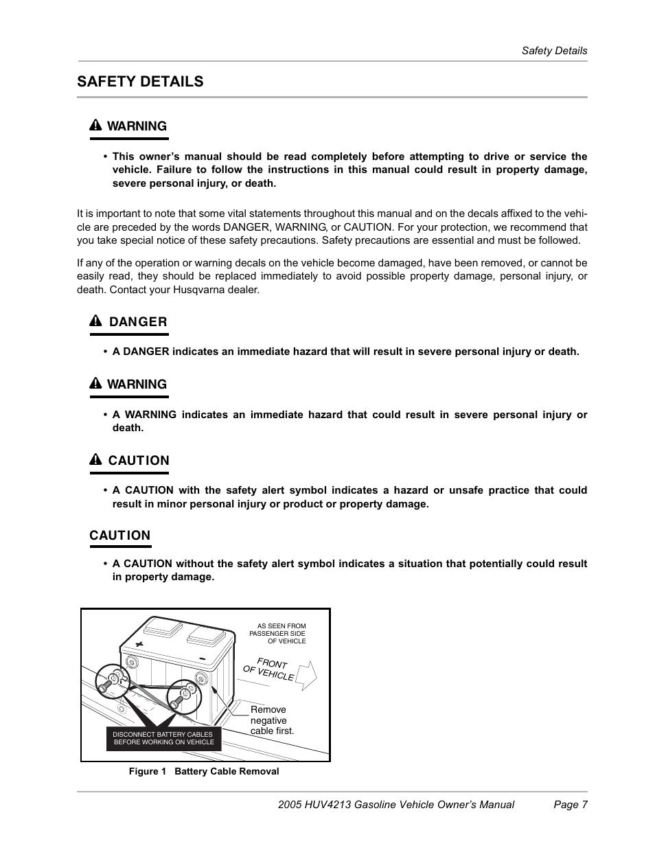 Safety details, Safety details ý | Husqvarna HUV4213 User Manual | Page 9 / 46