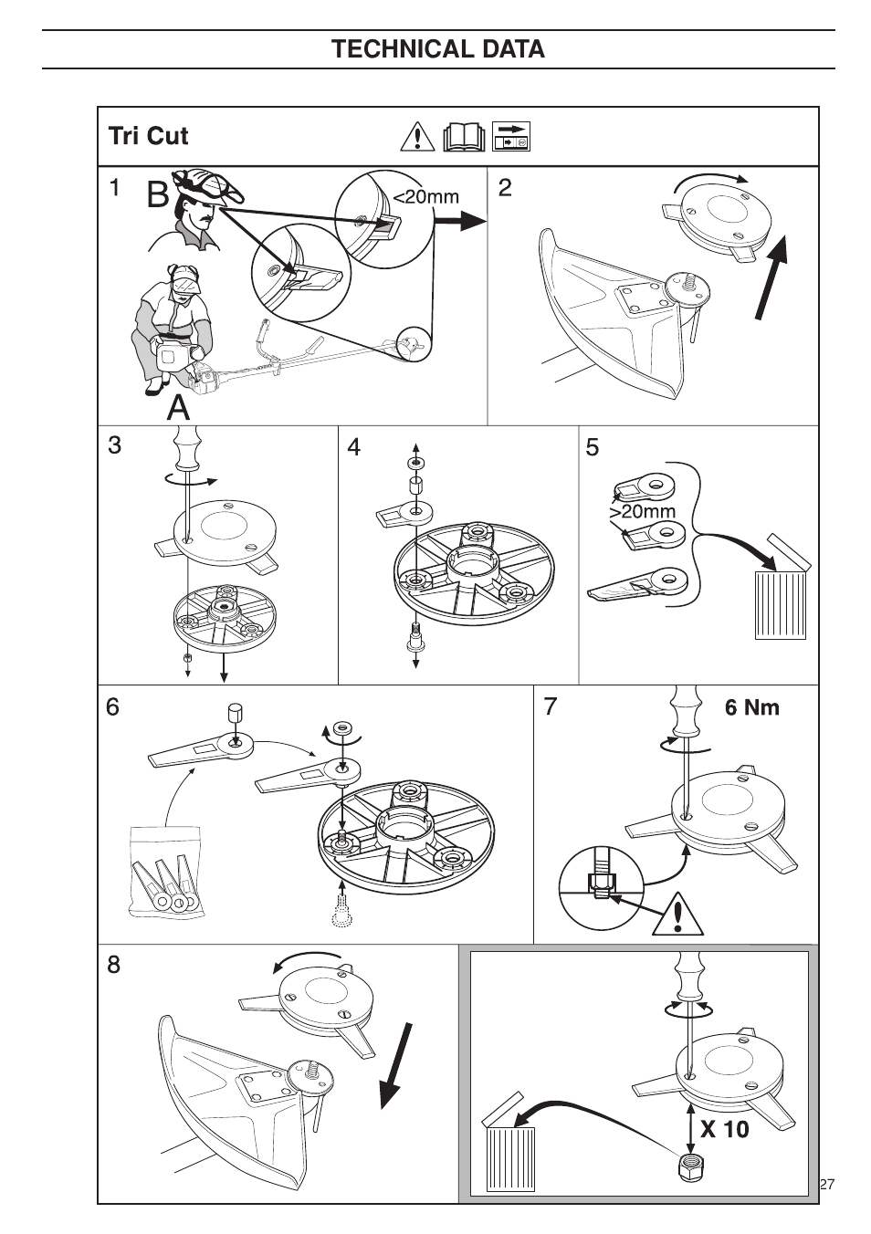 Technical data | Husqvarna 333RJ User Manual | Page 27 / 36