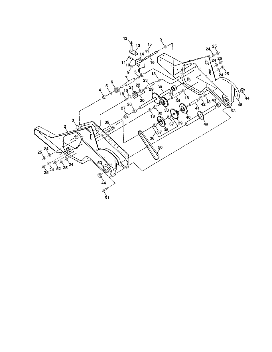 Transmission, Repair parts | Husqvarna 600CRT User Manual | Page 23 / 28