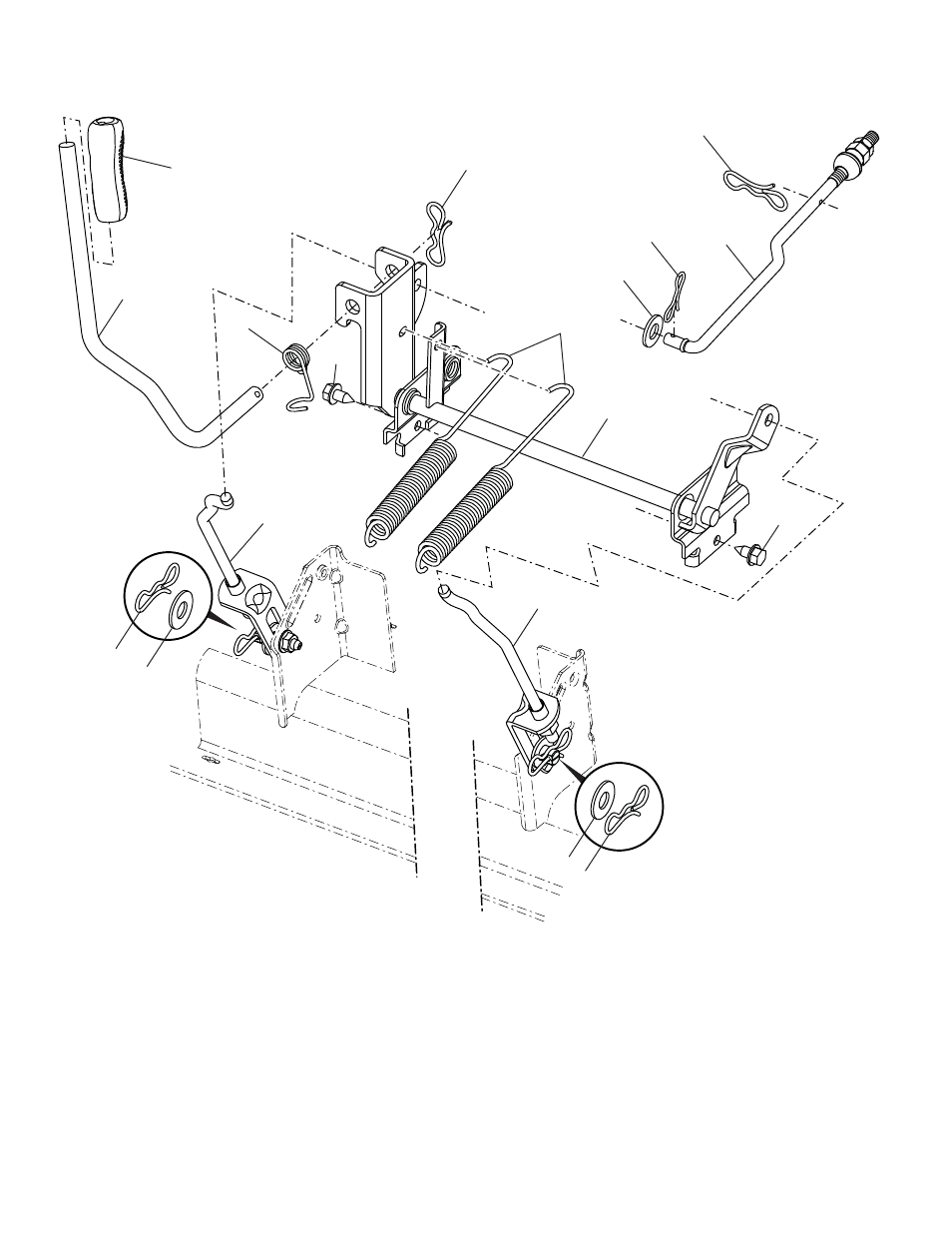 Mower lift | Husqvarna 96045001900 User Manual | Page 42 / 48