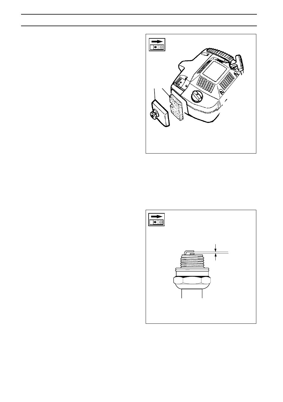 Maintenance air filter spark plug | Husqvarna 225B X-Series User Manual | Page 22 / 28