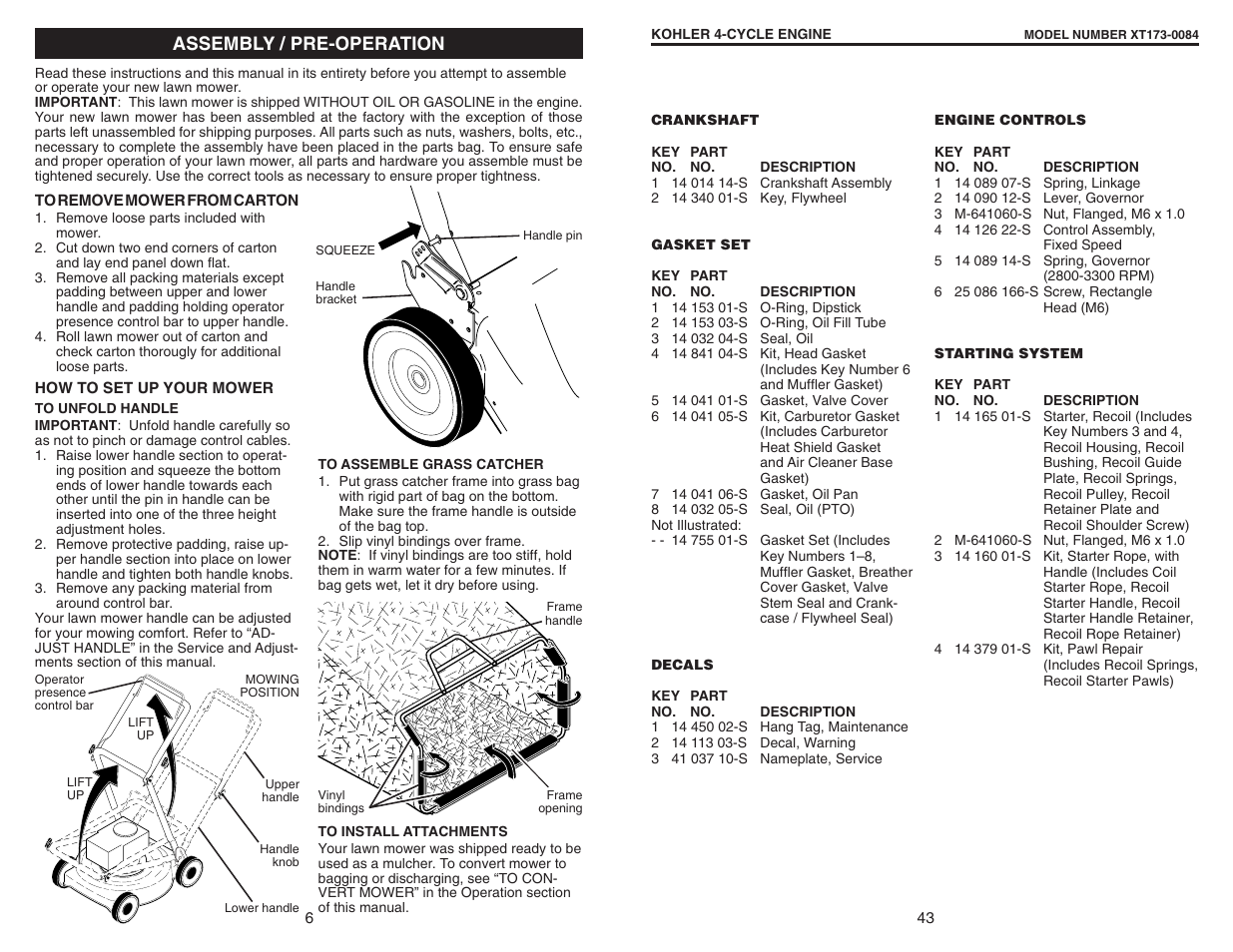 Assembly / pre-operation | Husqvarna 917.377231 User Manual | Page 6 / 24