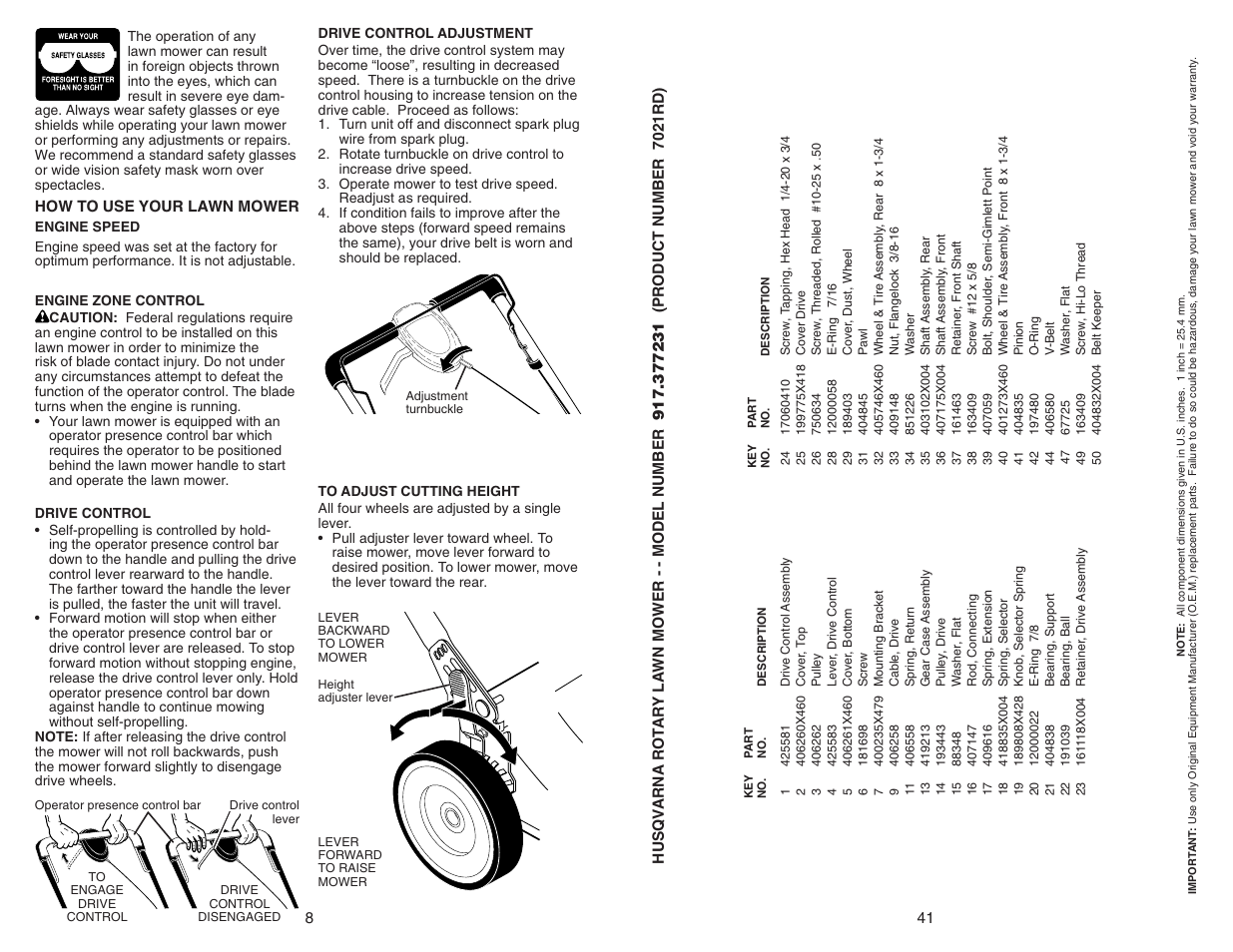 Husqvarna 917.377231 User Manual | Page 8 / 24