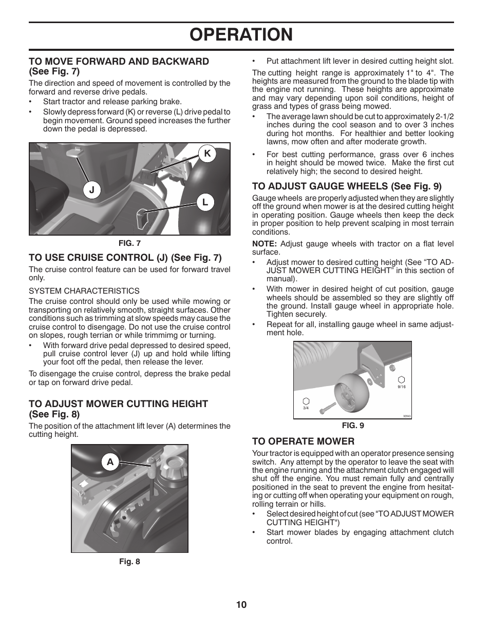 Operation | Husqvarna 2348 LS User Manual | Page 10 / 46