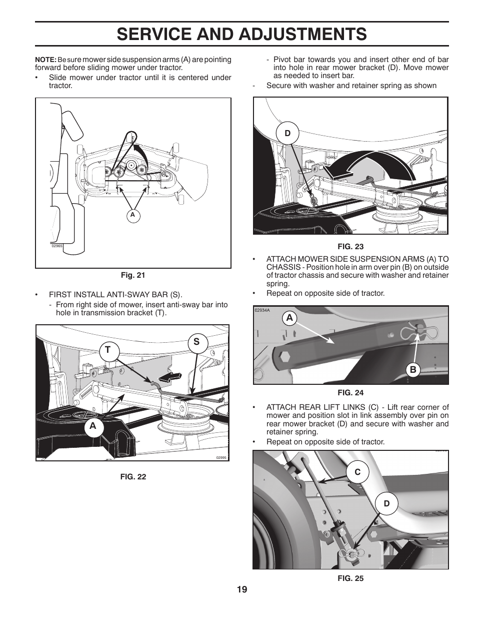 Service and adjustments | Husqvarna 2348 LS User Manual | Page 19 / 46