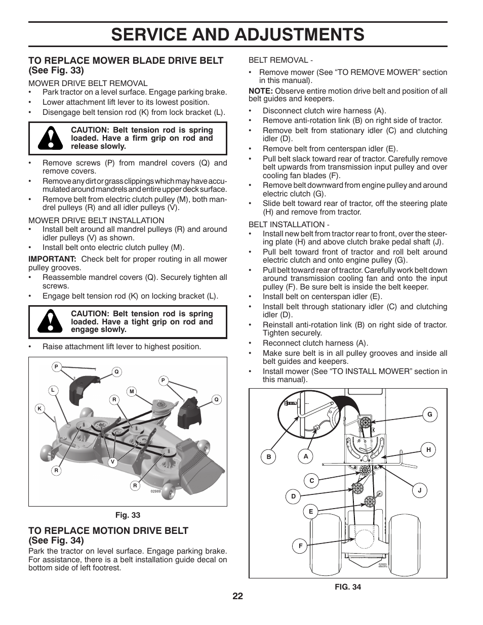 Service and adjustments | Husqvarna 2348 LS User Manual | Page 22 / 46
