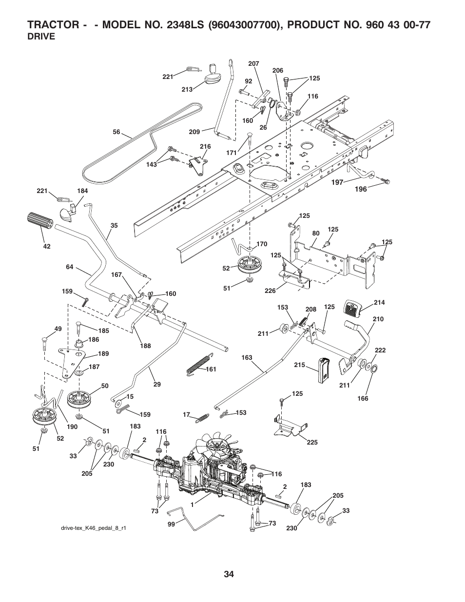 Drive | Husqvarna 2348 LS User Manual | Page 34 / 46