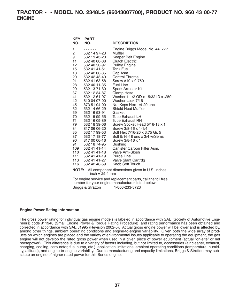 Husqvarna 2348 LS User Manual | Page 37 / 46