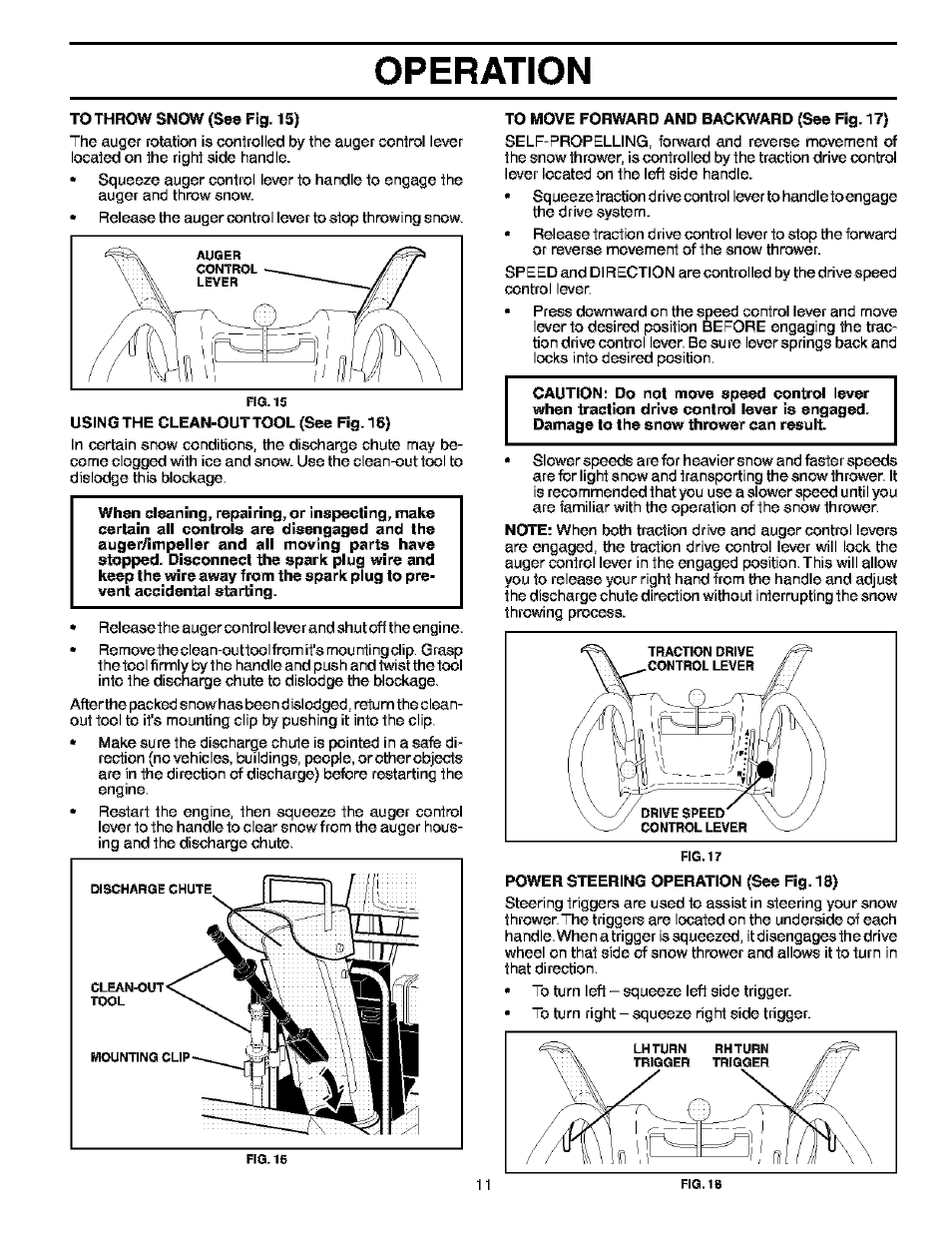 Operation | Husqvarna 10527STE User Manual | Page 11 / 32