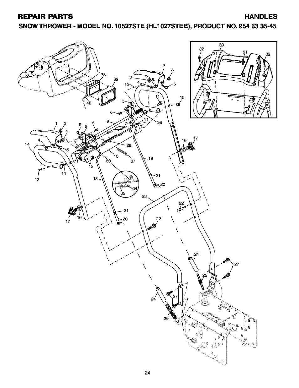Husqvarna 10527STE User Manual | Page 24 / 32
