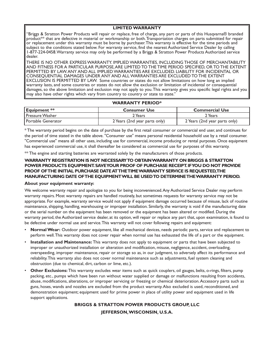 Husqvarna 1365GN User Manual | Page 25 / 25