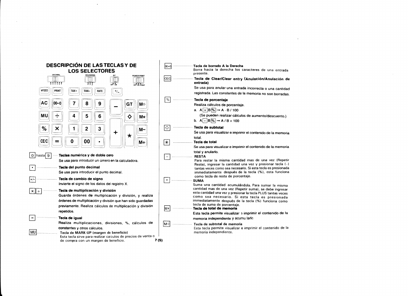0 и h | CITIZEN CX-80 User Manual | Page 8 / 32