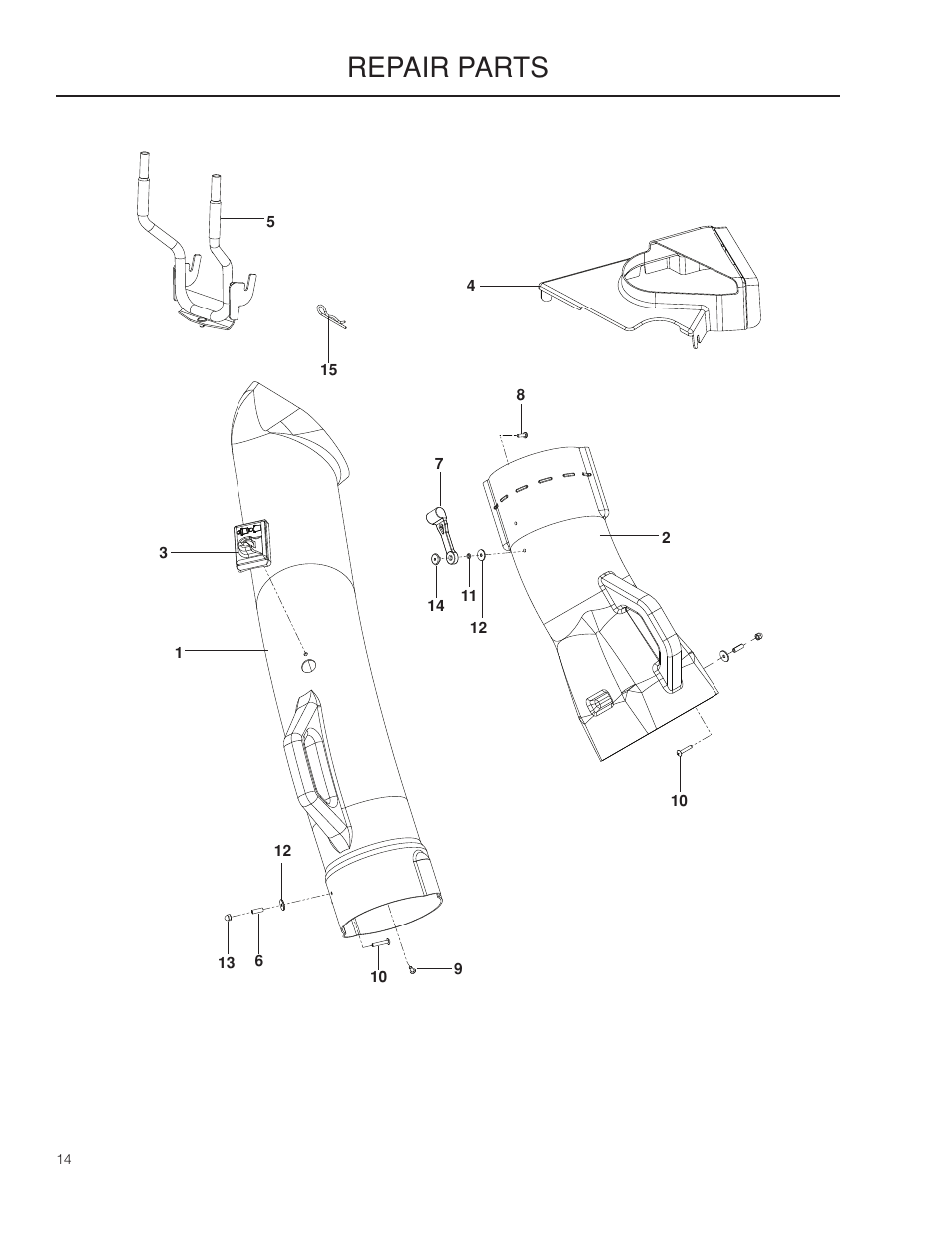 Repair parts | Husqvarna 966529103 User Manual | Page 14 / 20