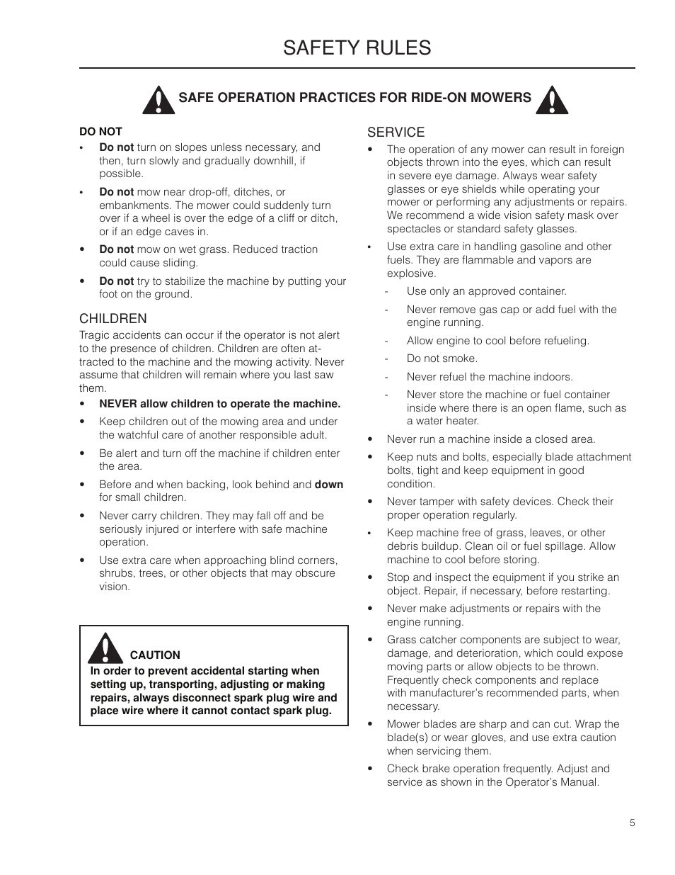 Safety rules | Husqvarna 966529103 User Manual | Page 5 / 20