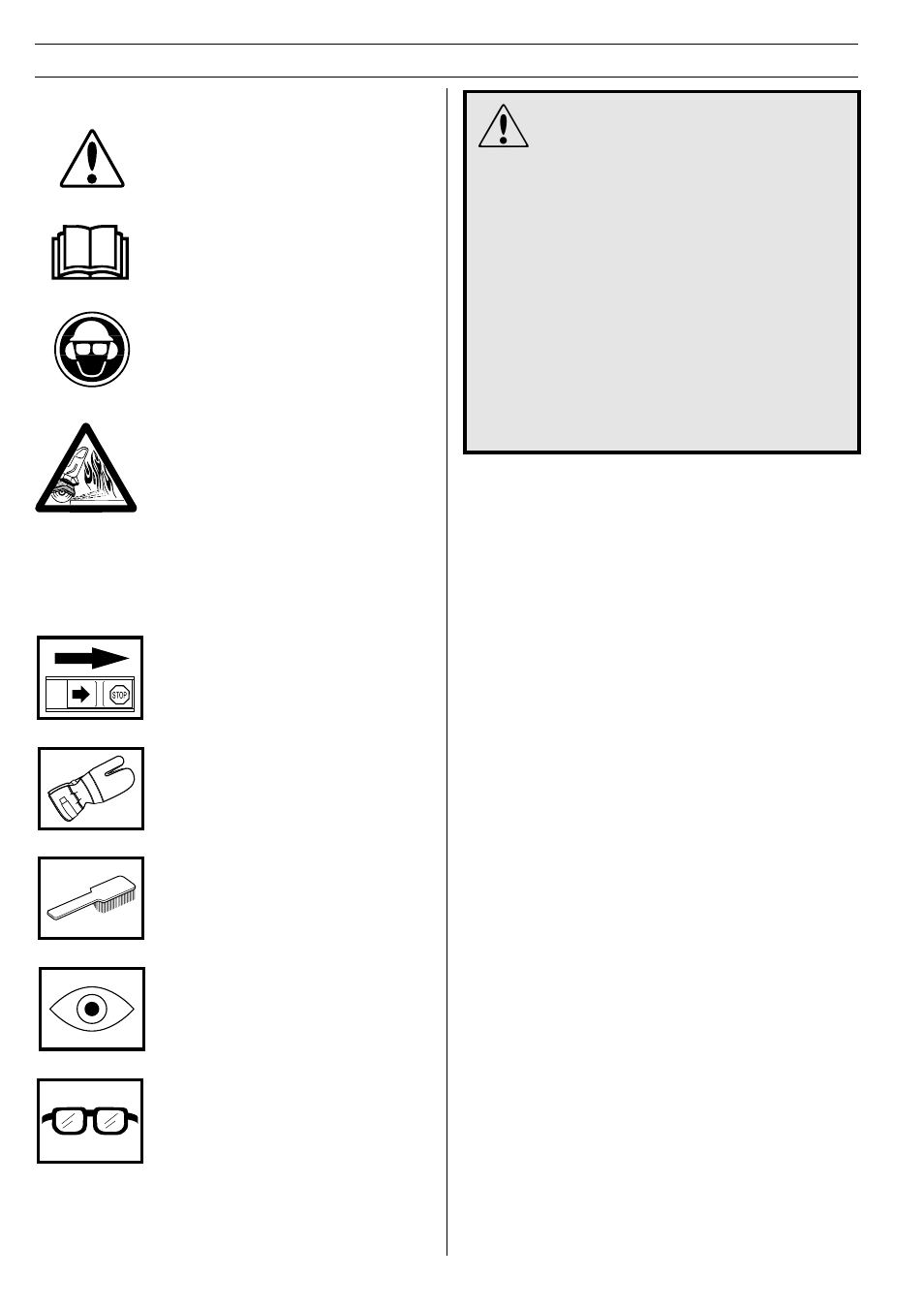 Symbol explanation, Symbols on the power cutter, Symbols in the operator's manual | Husqvarna 371K User Manual | Page 2 / 24
