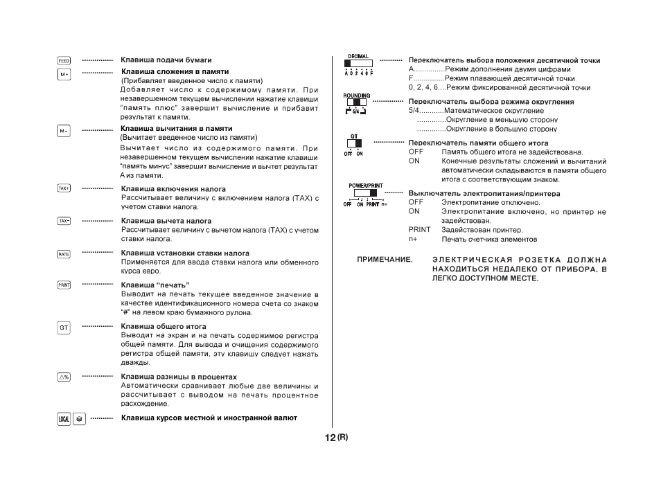 CITIZEN CX-121II User Manual | Page 13 / 64