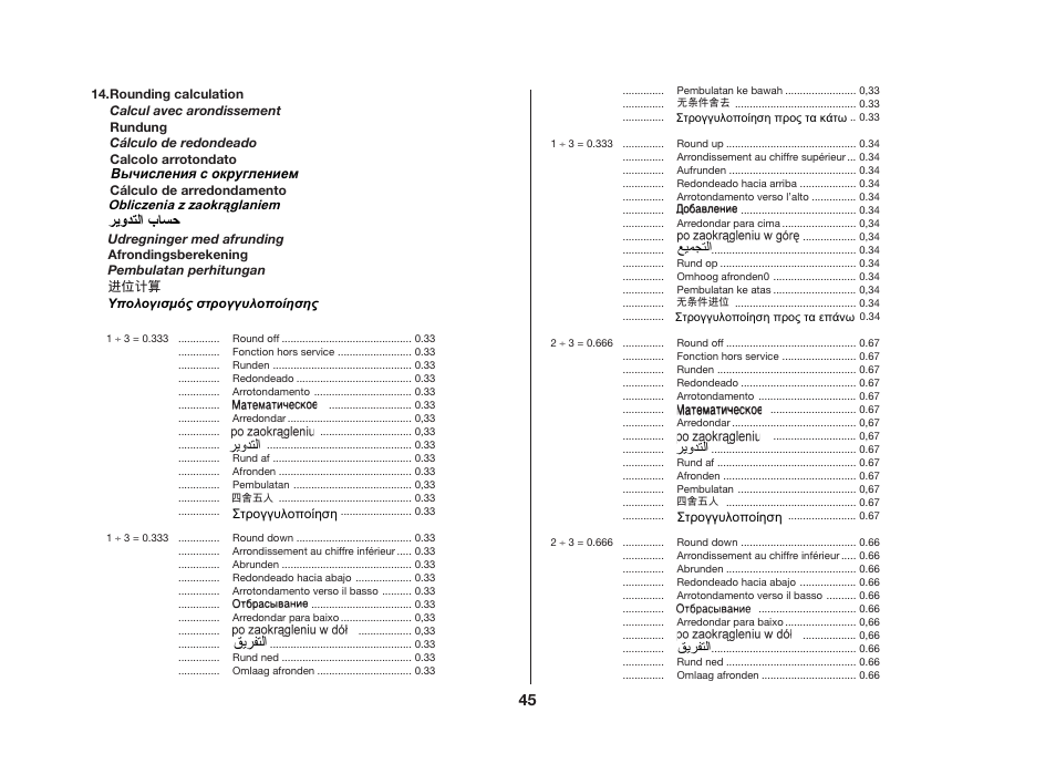 Ώύδσ ήϳϭϊθϟ, Ήϳϭϊθϟ΍ ϖϳήϔθϟ | CITIZEN CX-121II User Manual | Page 46 / 64