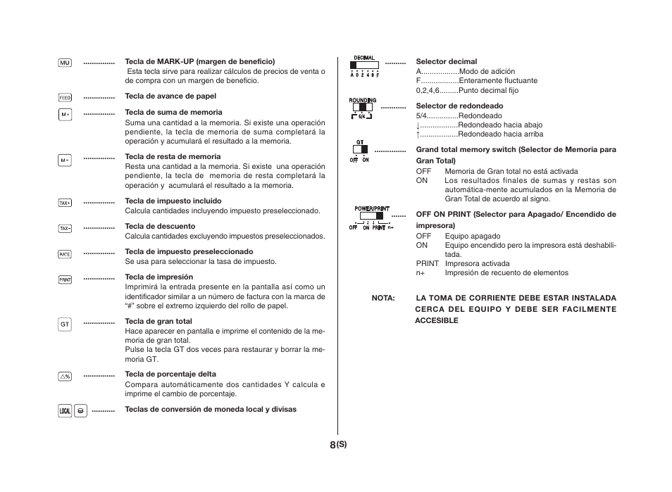 CITIZEN CX-121II User Manual | Page 9 / 64