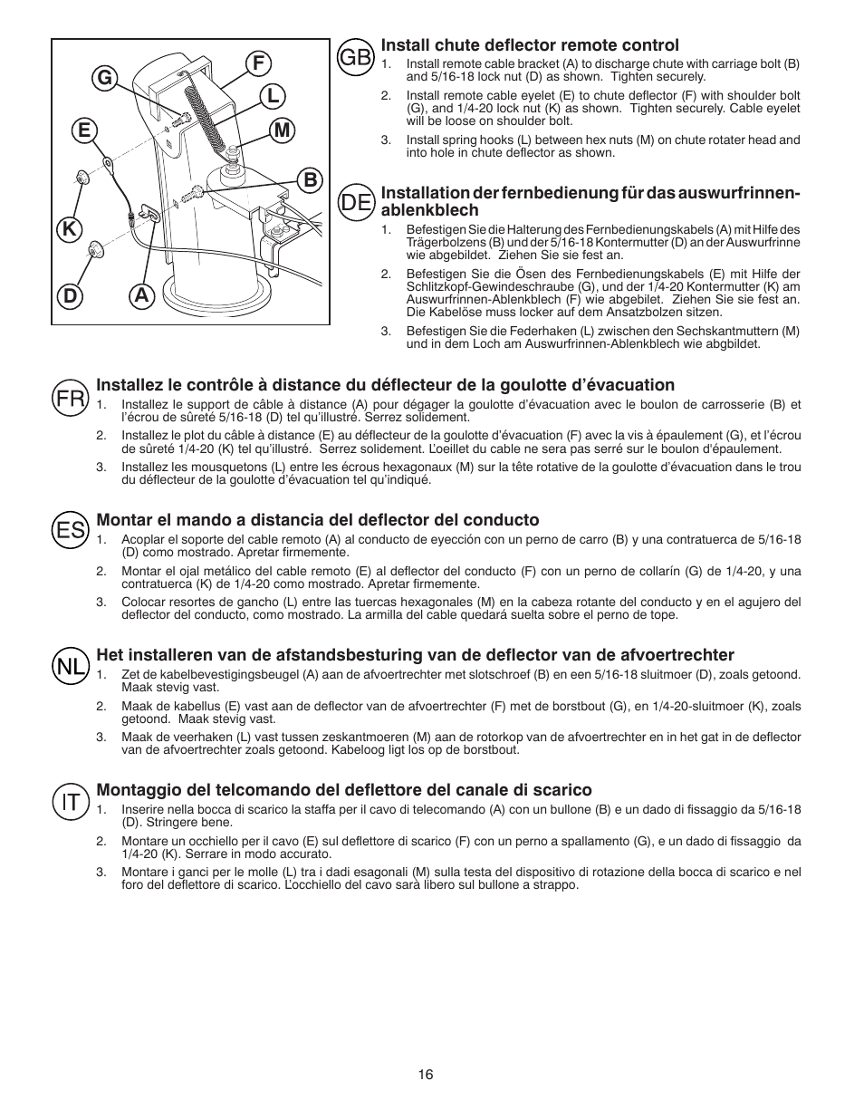 Husqvarna ST261E User Manual | Page 16 / 64