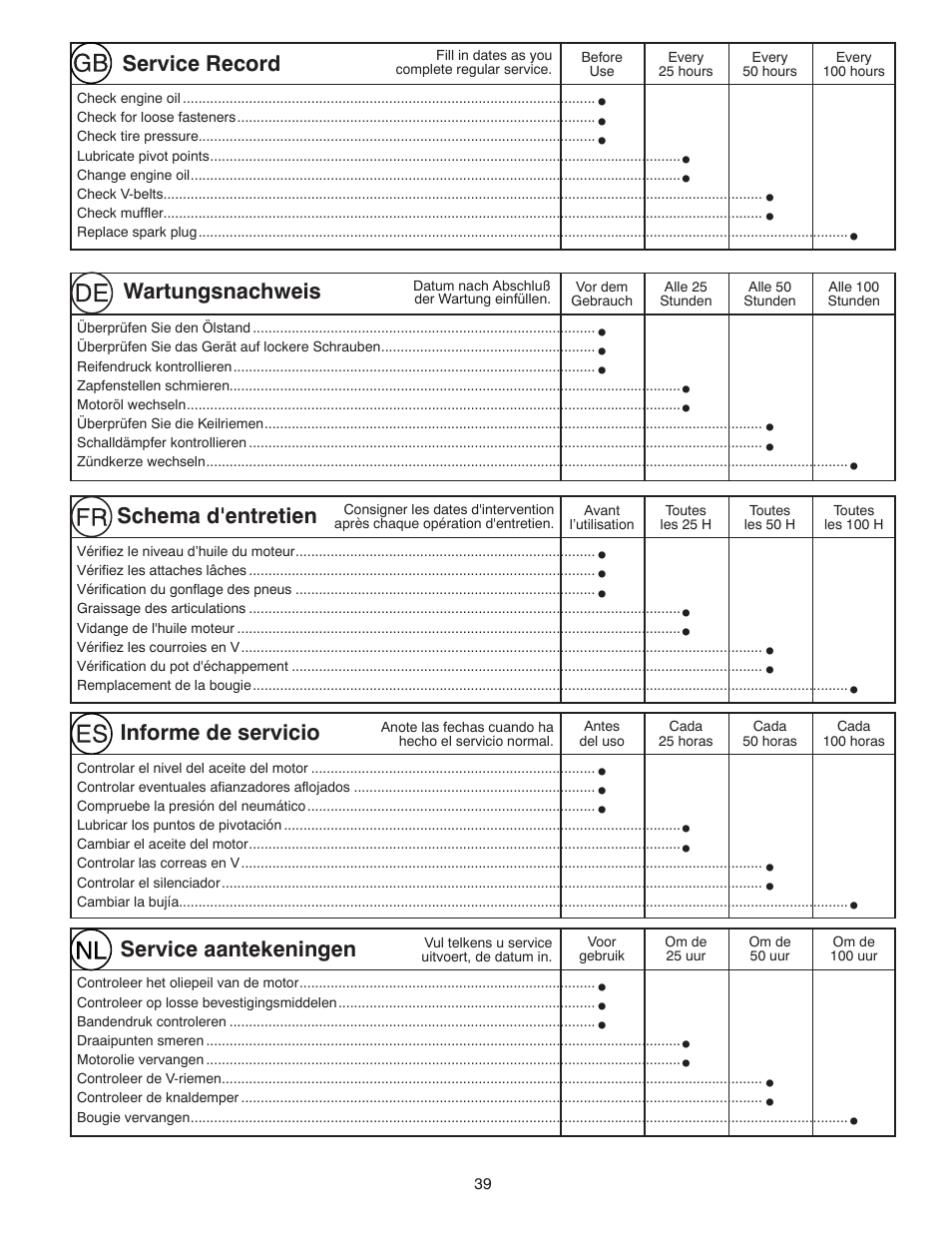 Husqvarna ST261E User Manual | Page 39 / 64