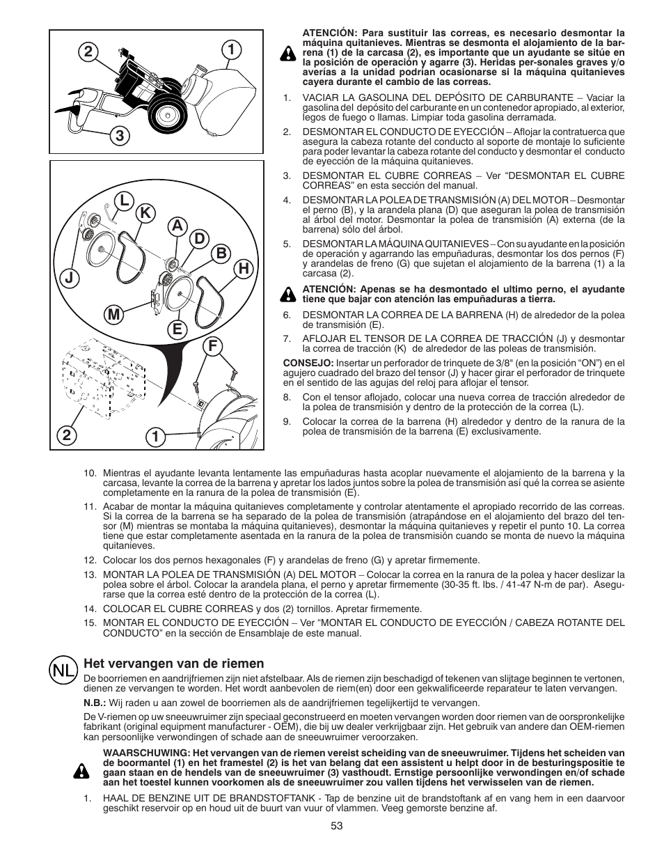 Husqvarna ST261E User Manual | Page 53 / 64