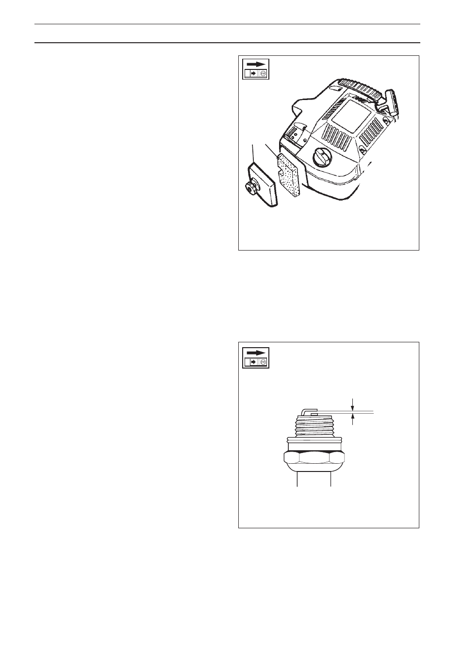 Maintenance air filter spark plug | Husqvarna 225 HBV User Manual | Page 22 / 28